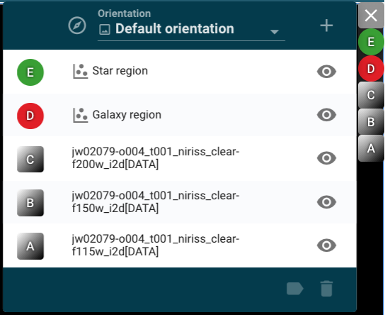 Imviz Data Menu
